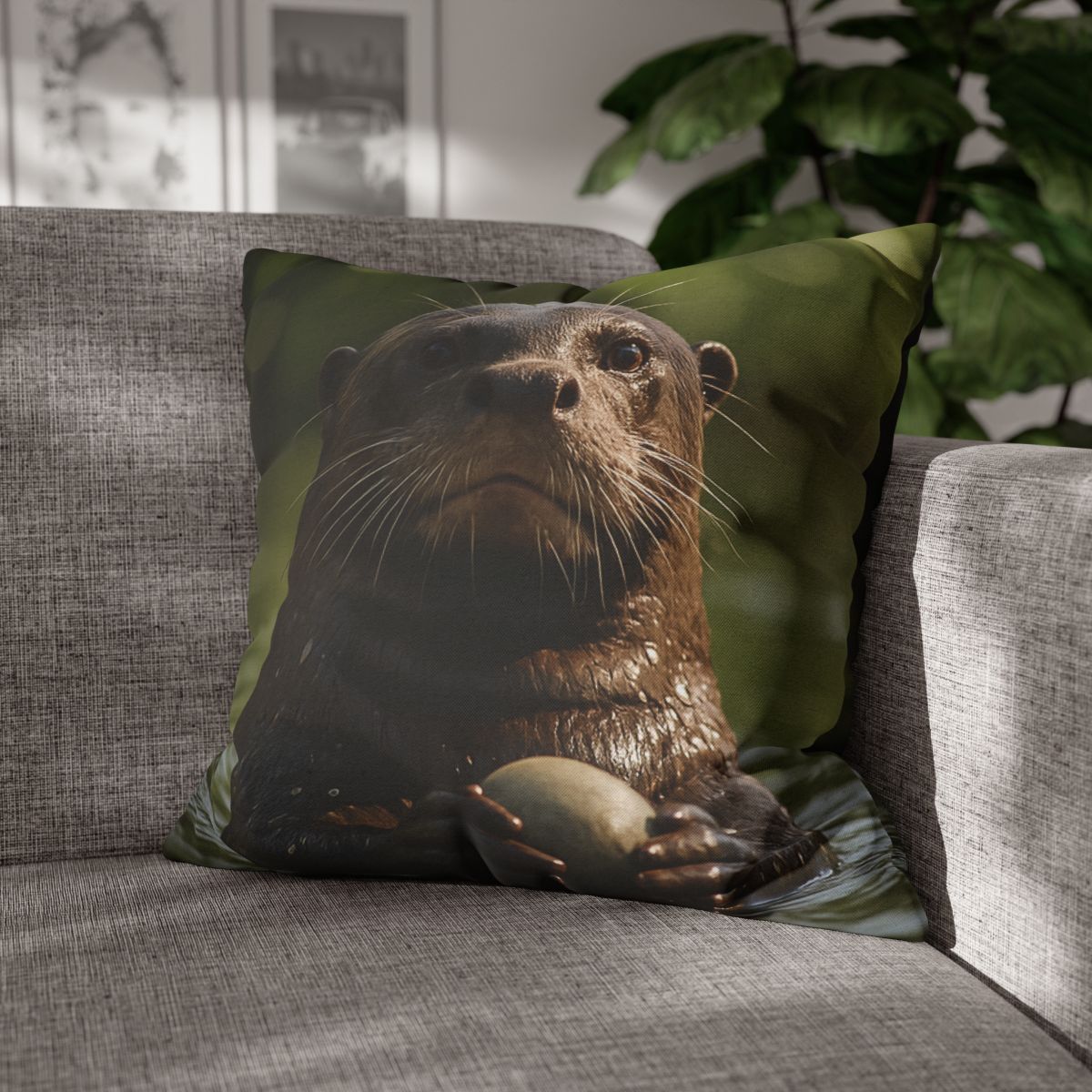 River Drift Giant Otter comfortable bedding pillow covers