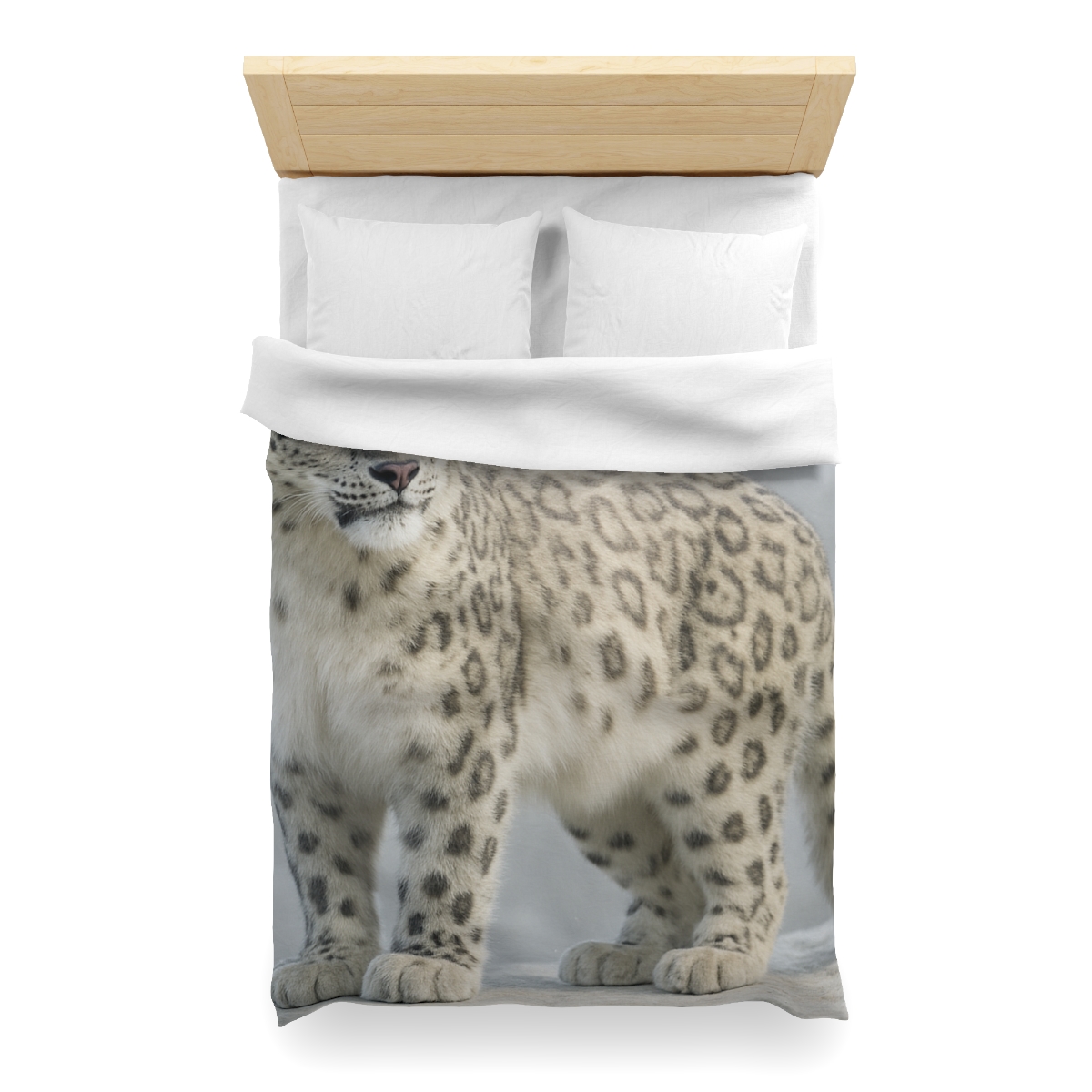 Snow Drift Hunter Snow Leopard soft comforter duvets