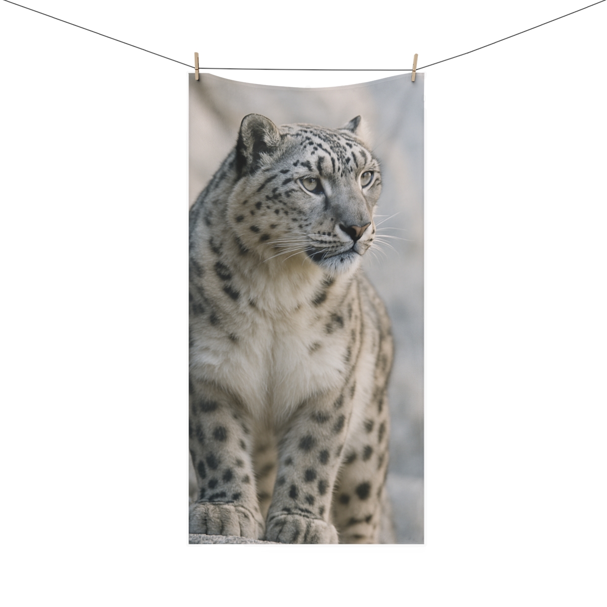 Mountain Ghost Snow Leopard stylish beach towels