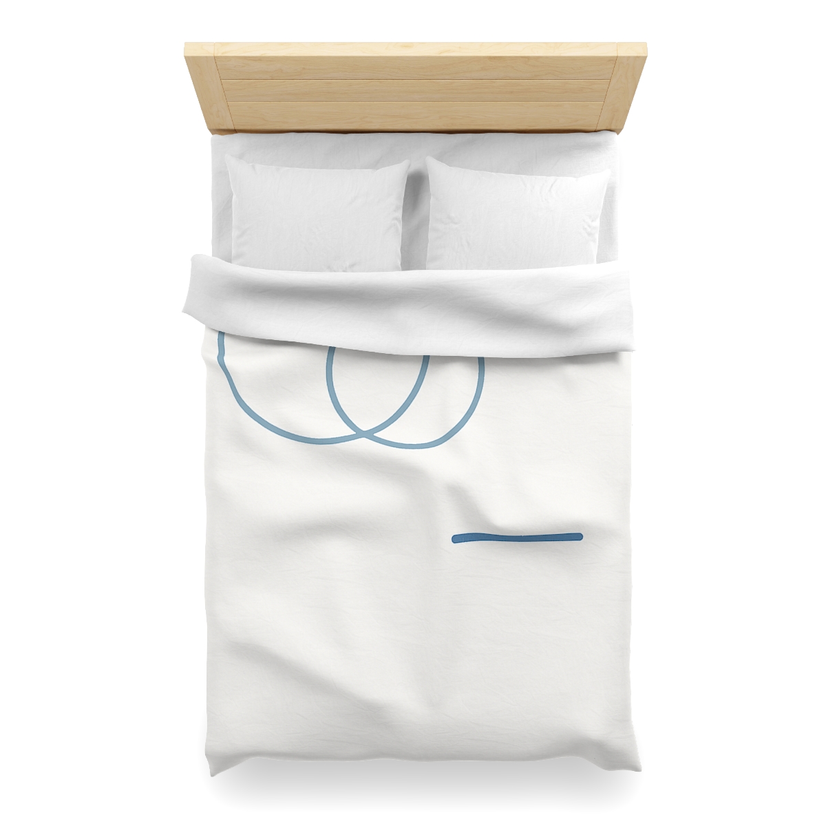 Offset Rings With Quiet Line custom duvets