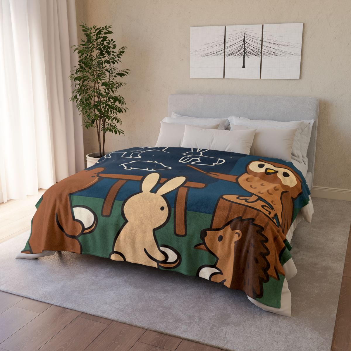 Constellation Classroom Of Forest Animals unique gift blanketscustom blankets