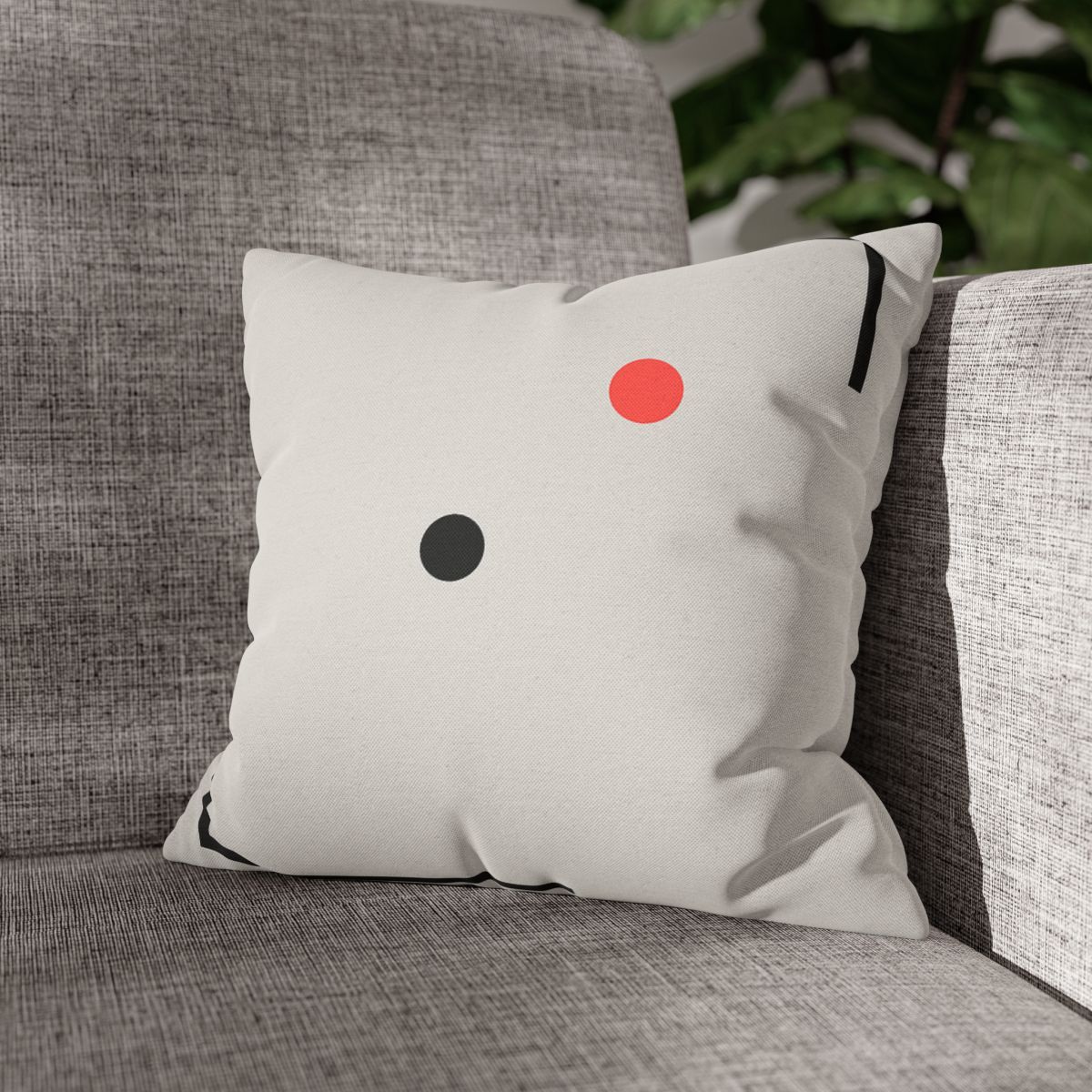 Nested Corner Frames With Two Dots trendy patterned pillow cases
