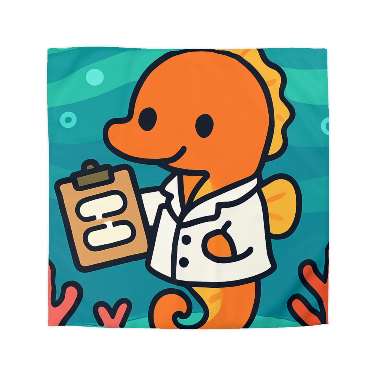 Aurora Reef Seahorse Scientist trendy bedroom duvets