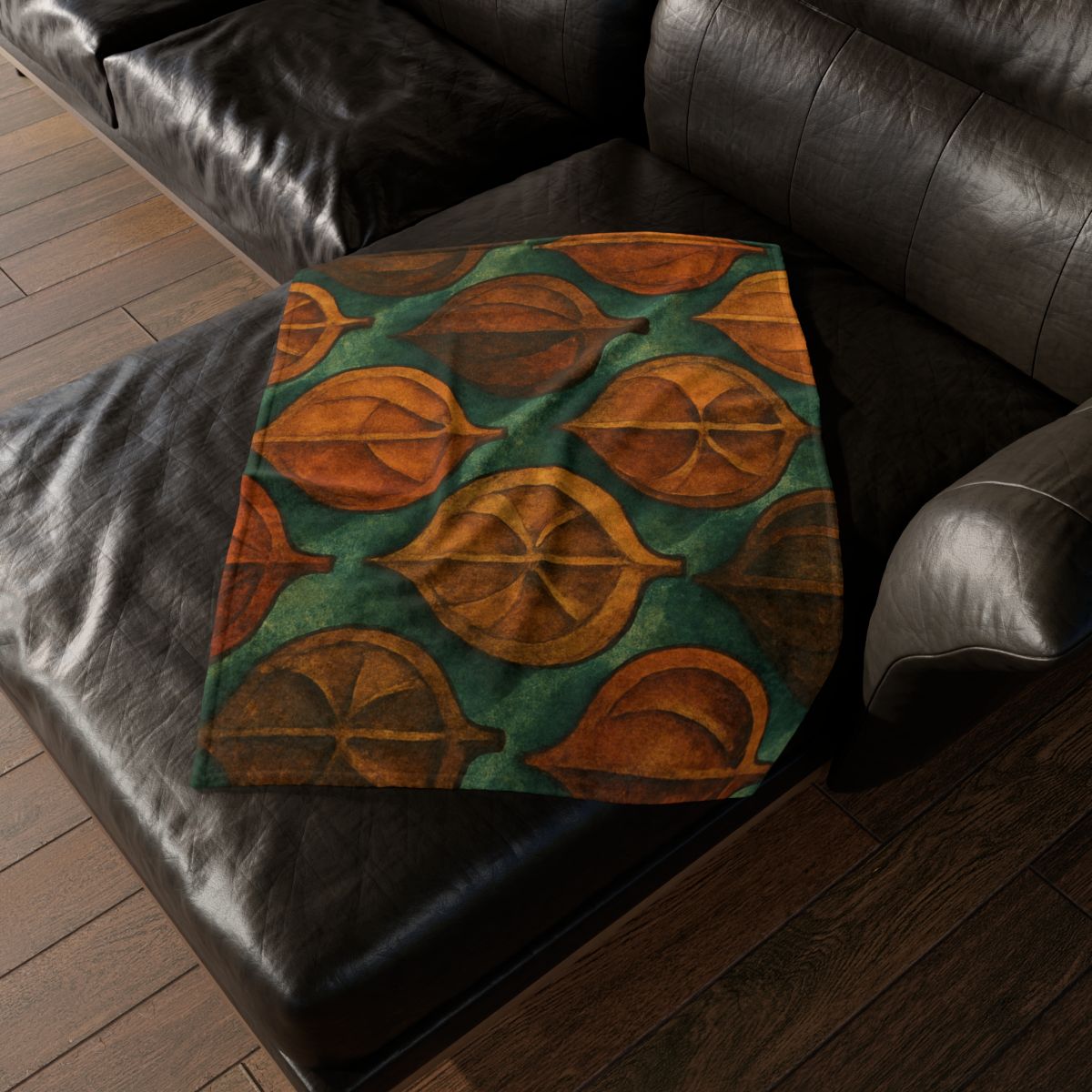 Seed Pod Cluster Mosaic custom blankets