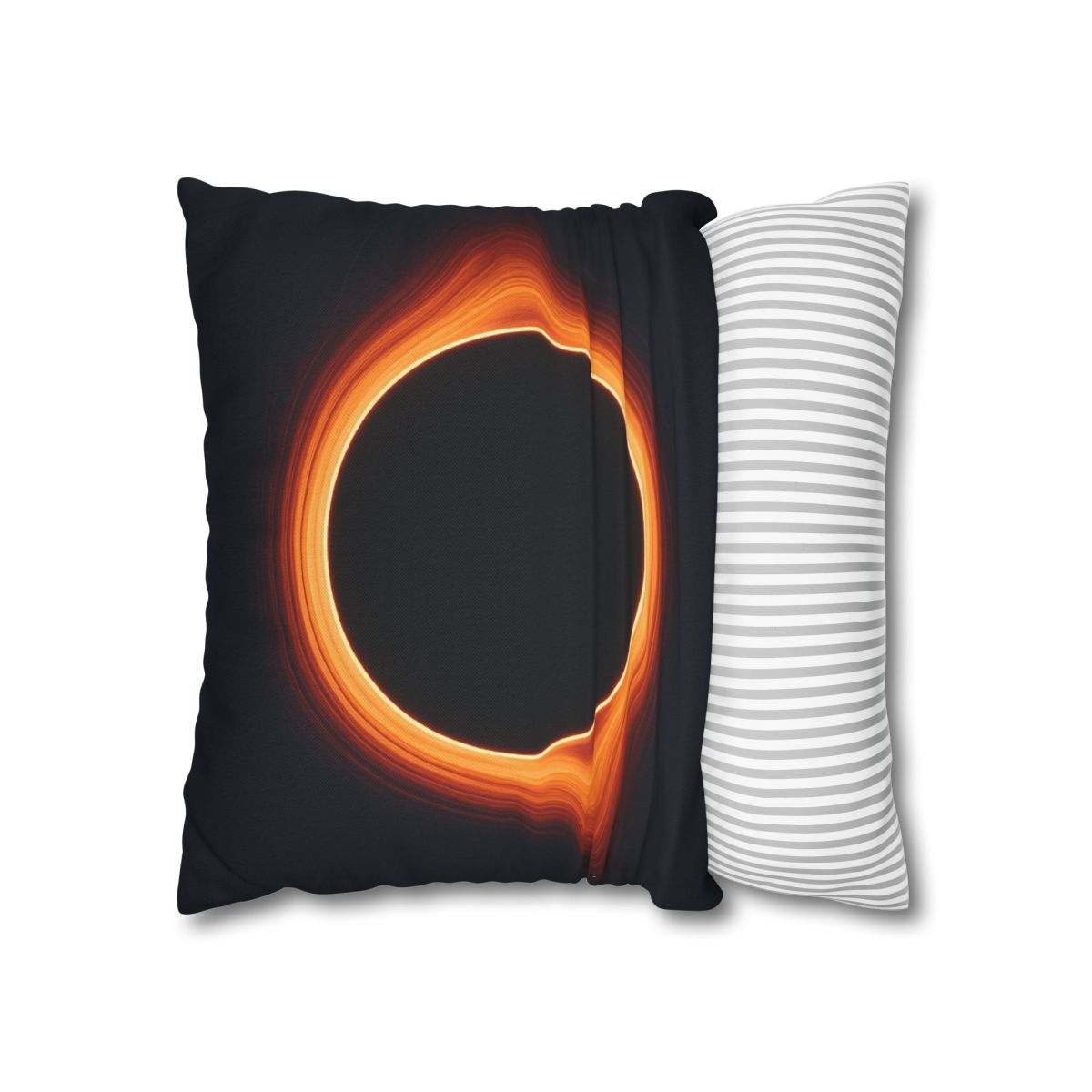 Black Hole Silhouette soft cotton pillow cases