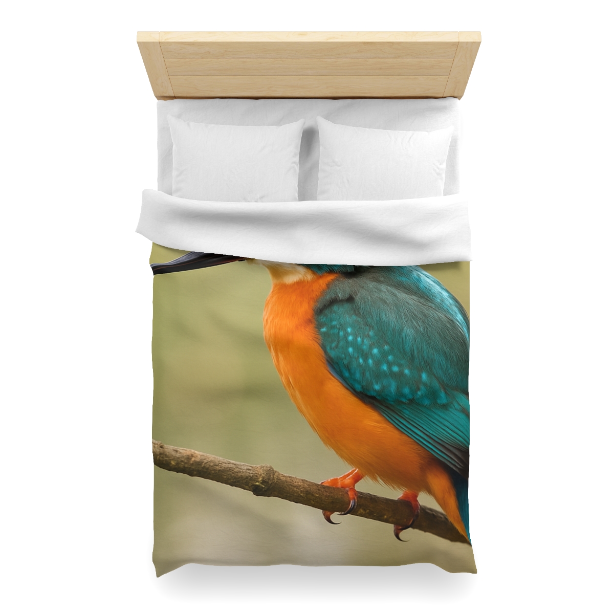 Emerald Flash Kingfisher warm winter duvets