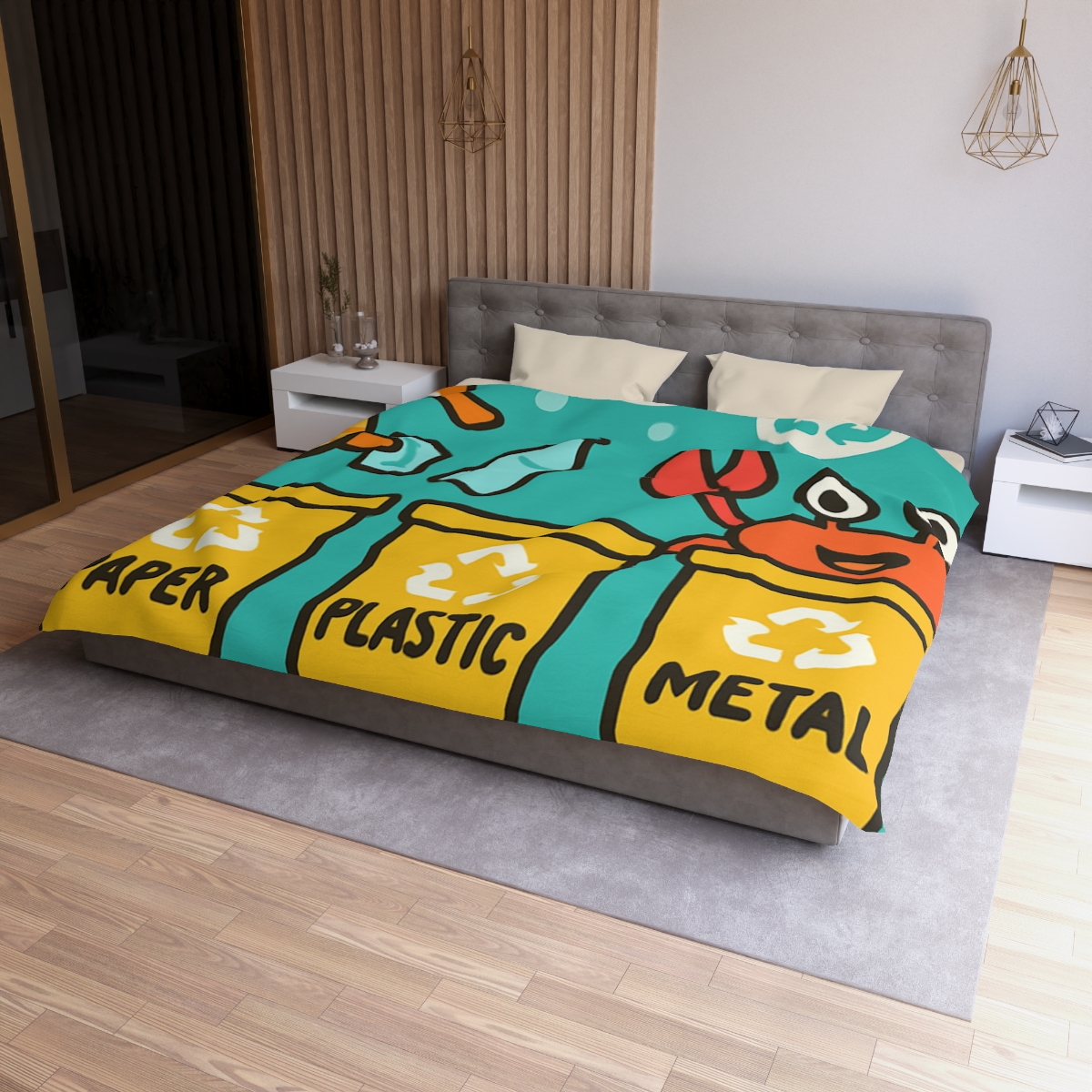 Coral City Recycling Seahorse Patrol custom duvets