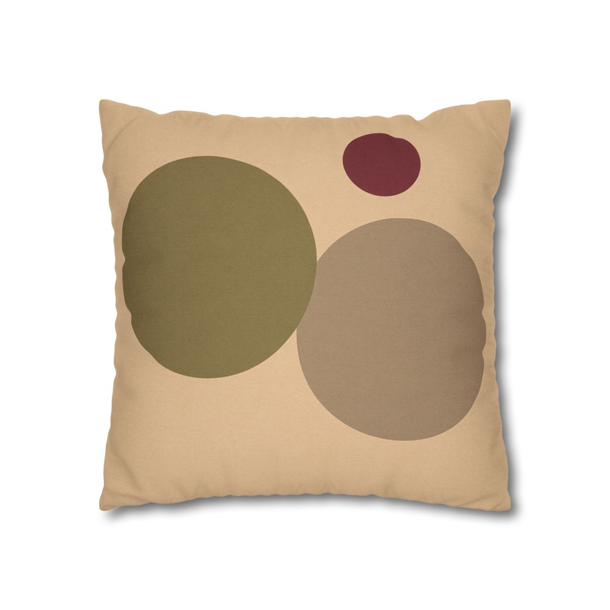 Three Circles With Shared Edge soft cotton pillow cases