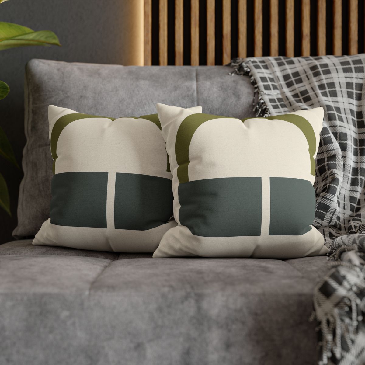 Partial Arc Over Twin Blocks designer print pillow cases