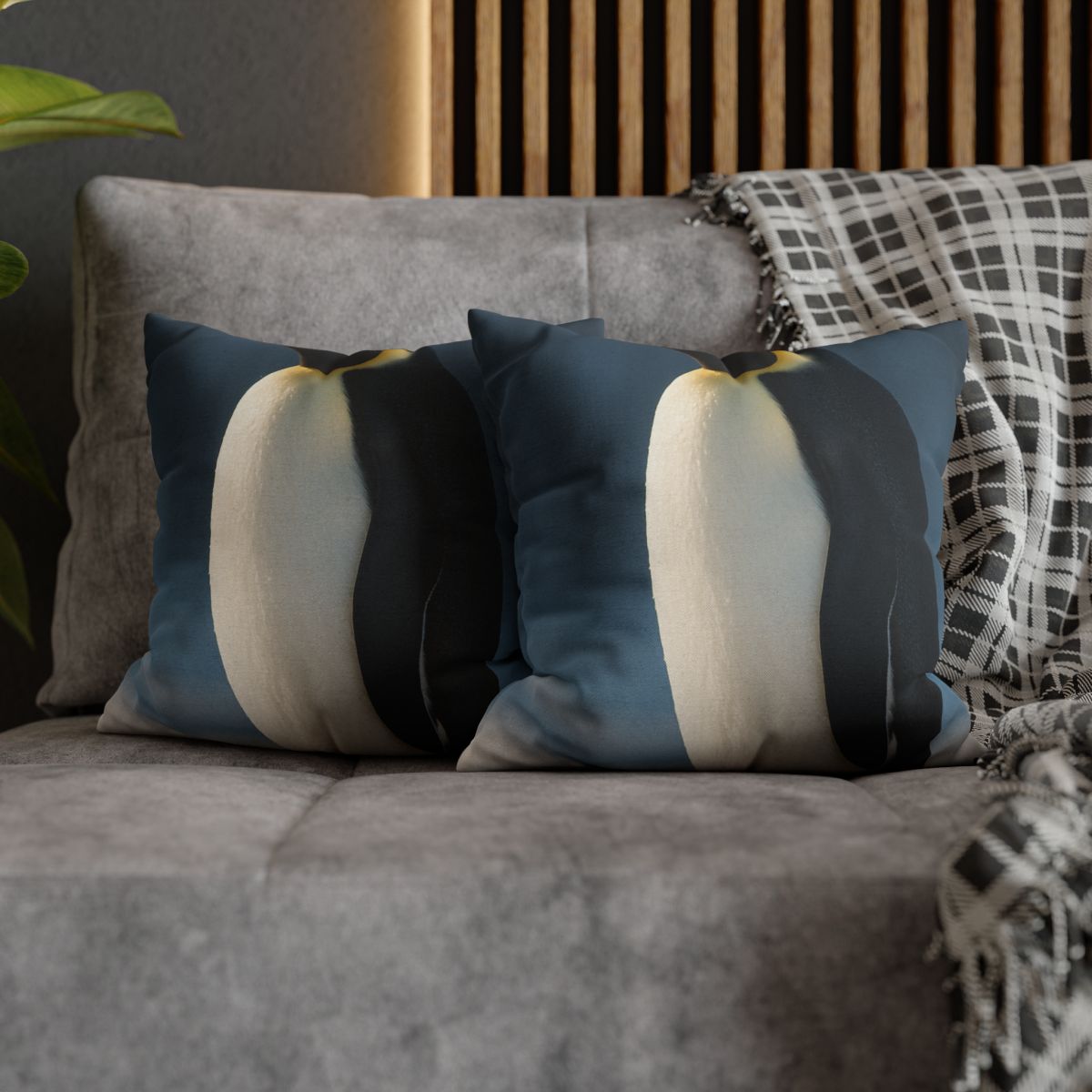 Aurora Drift Emperor Penguin trendy patterned pillow cases