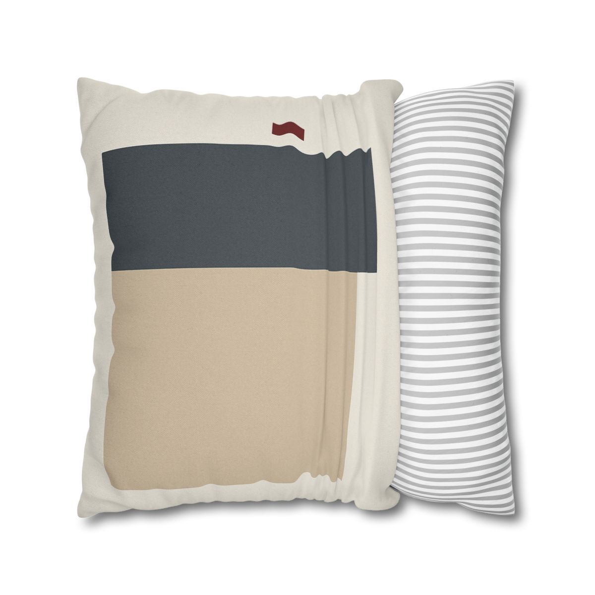 Offset Squares With Calm Corridor designer print pillow cases