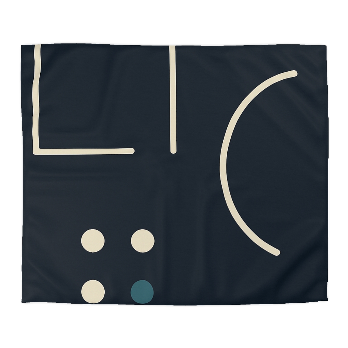 Framed Arc With Missing Cell Grid unique patterned duvets