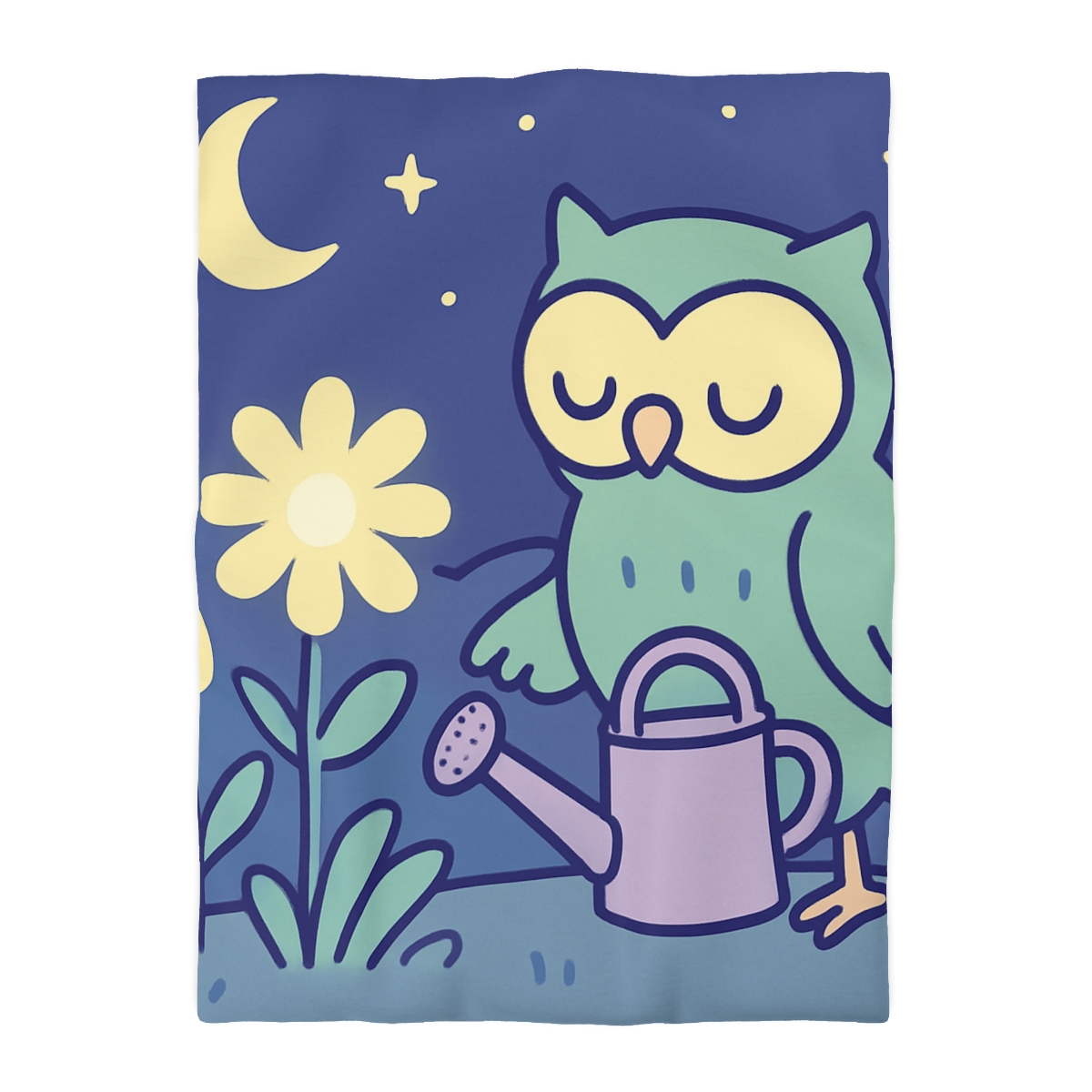 Moon Garden Owl designer printed duvets