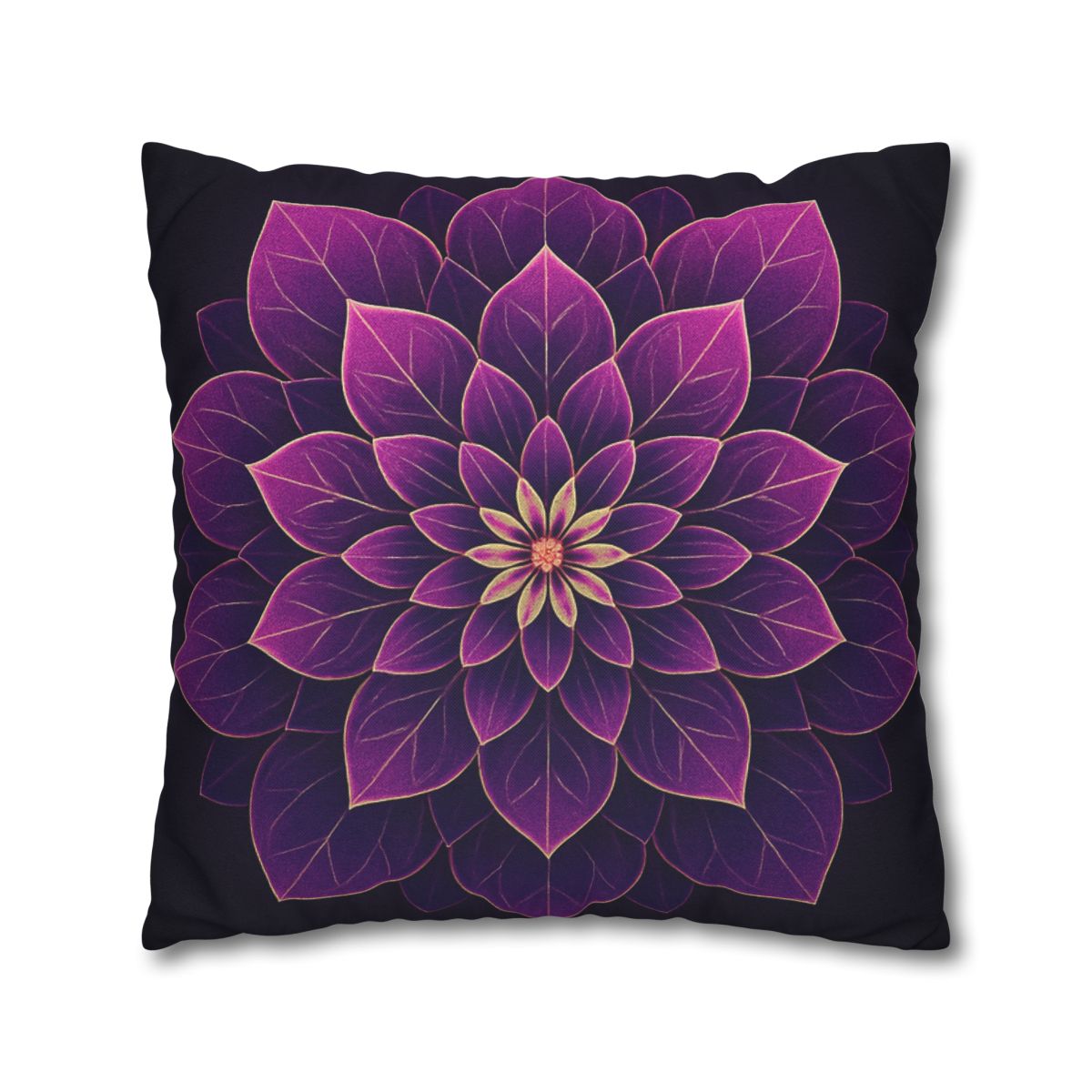 Petal Prism Mandala custom pillow cases