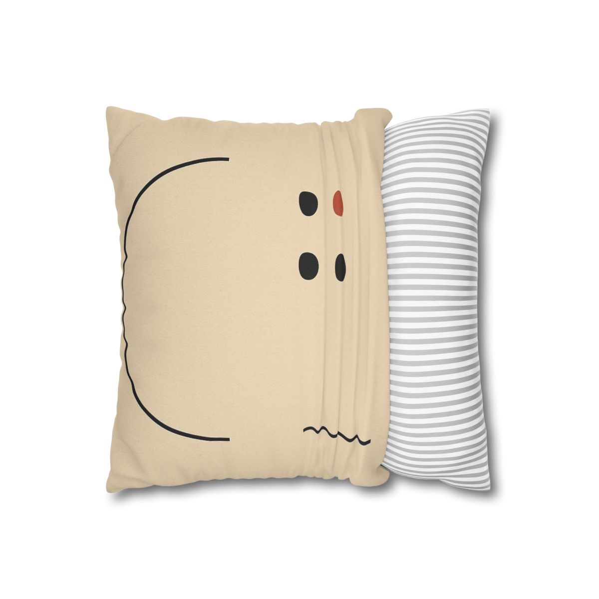 Partial Arc Window Over Dot Grid trendy patterned pillow cases