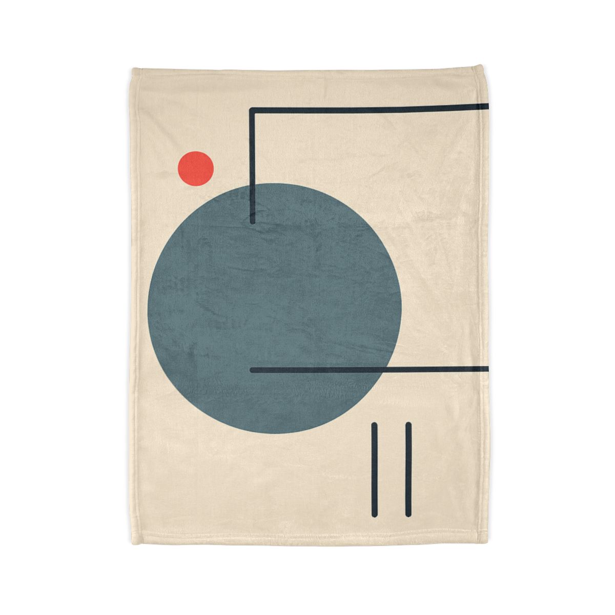 Quiet Orbit With Offset Frame personalized cozy blankets