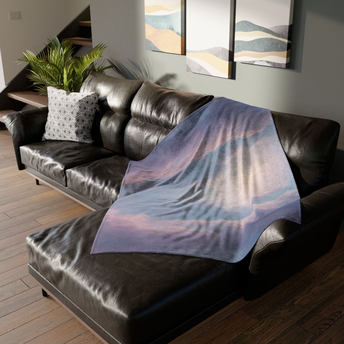Prismatic Dust Bloom Cathedral trendy patterned blankets
