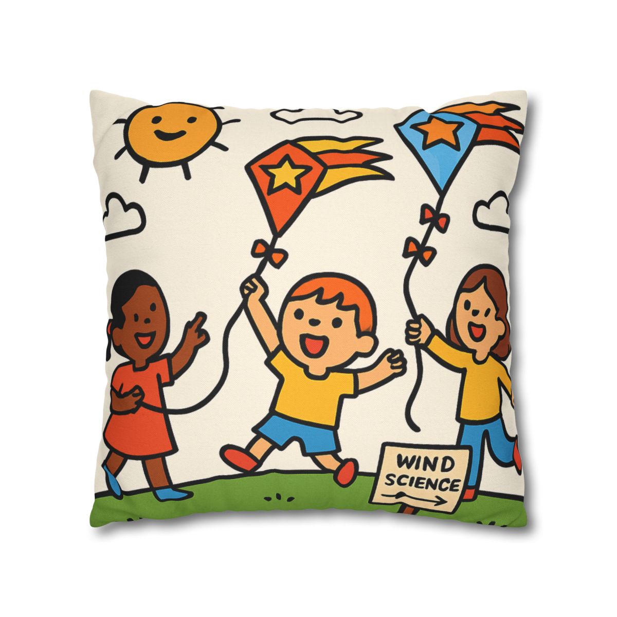 Comet Kite Parade On Cloud Hill soft cotton pillow cases