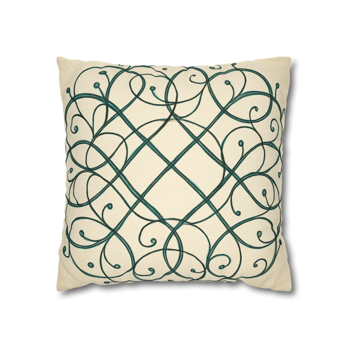 Vine Lattice Halo designer print pillow cases