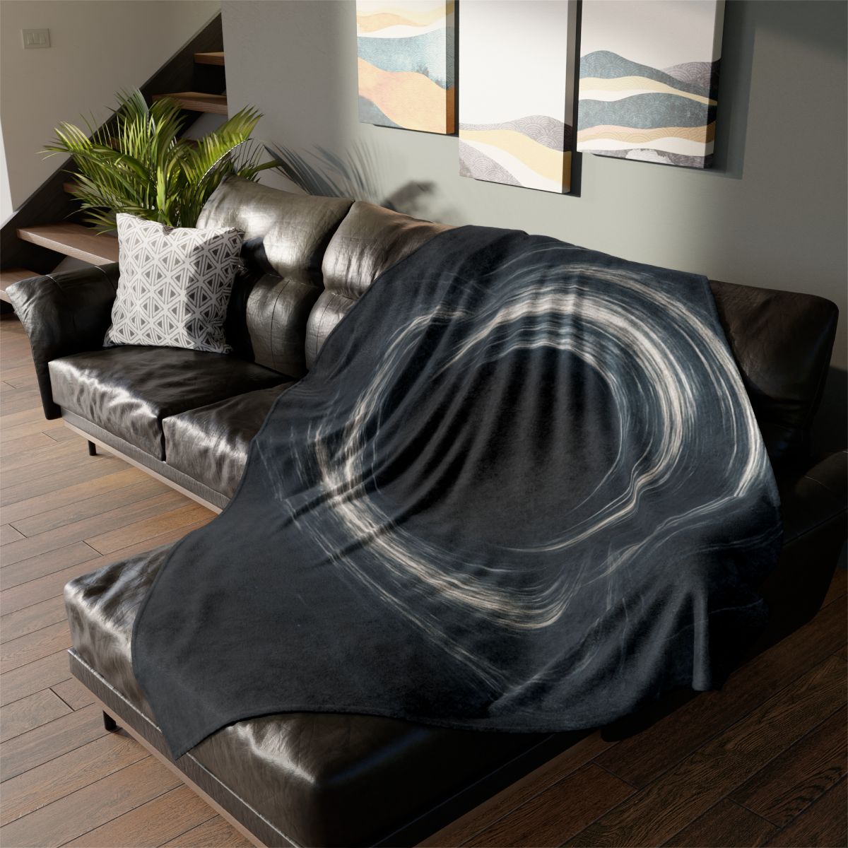 Gravity Well Vortex personalized cozy blankets