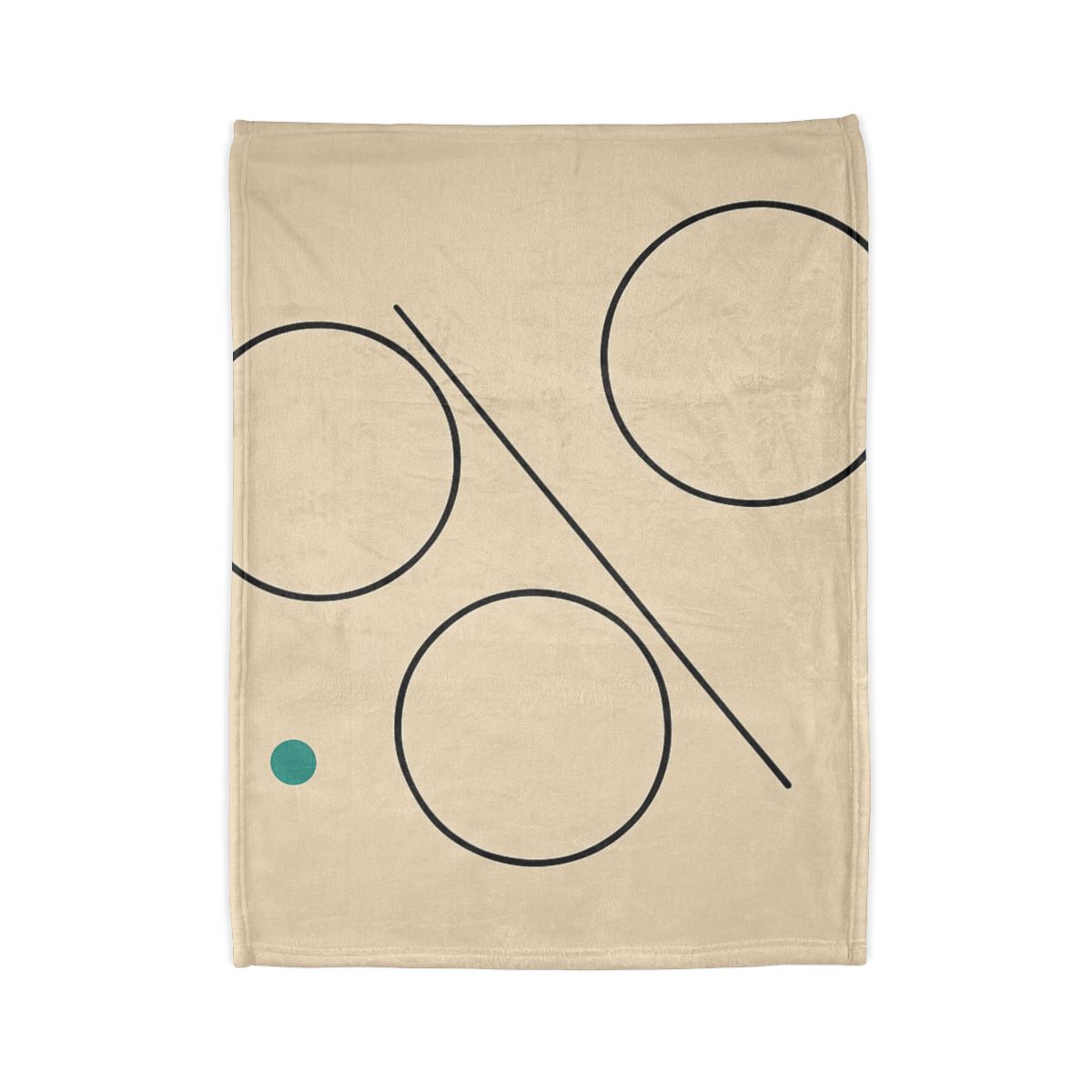 Triad Discs With Shared Tangent Line decorative home blankets