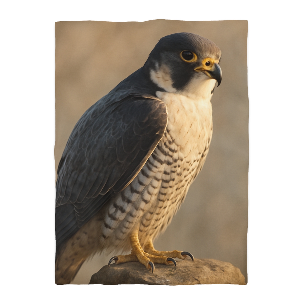 Silver Dusk Peregrine Falcon unique patterned duvets