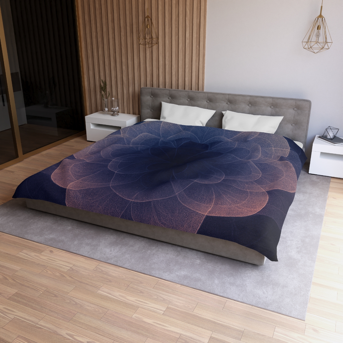 Petal Halo Interference personalized bedding duvets