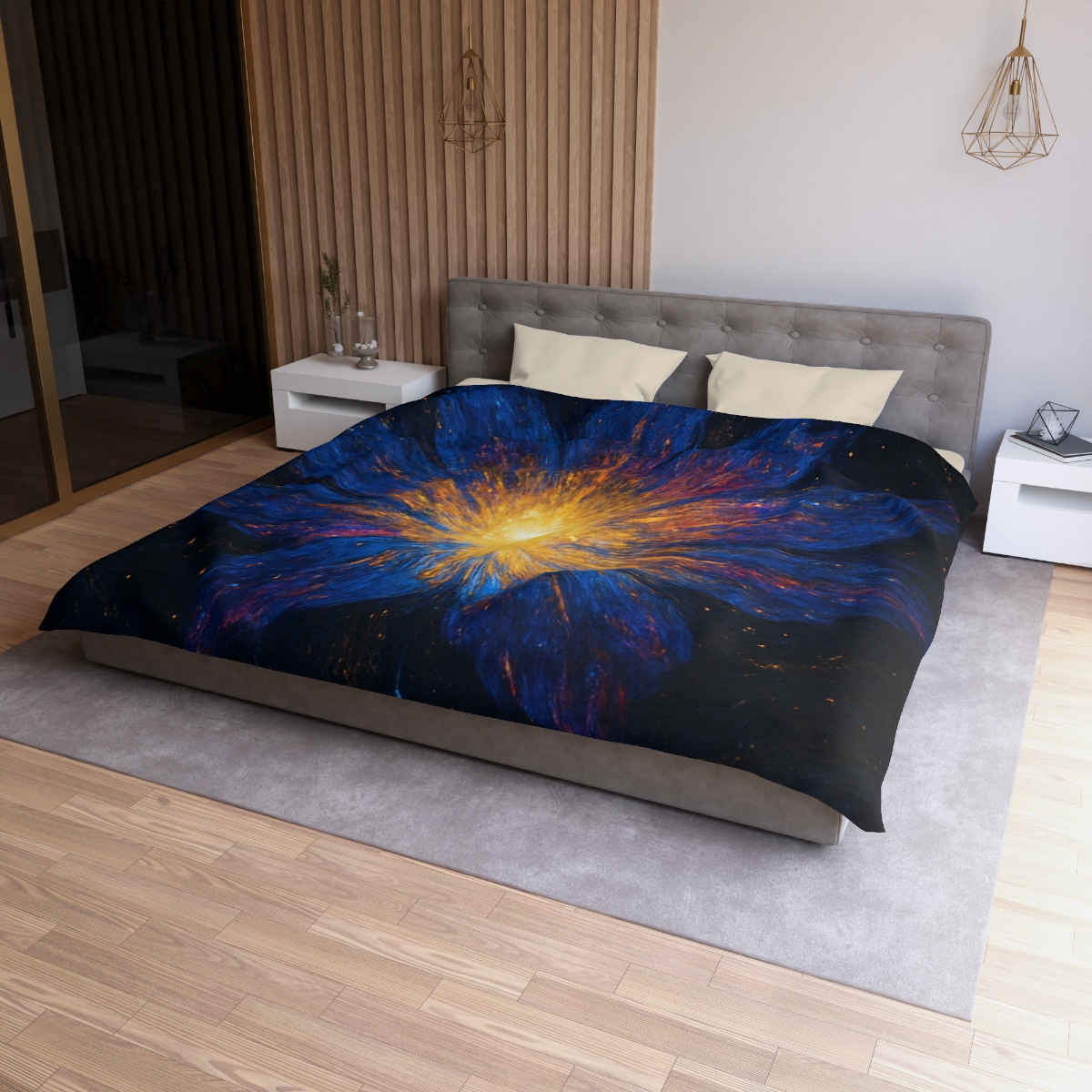 Prismatic Starforge Bloom trendy bedroom duvets