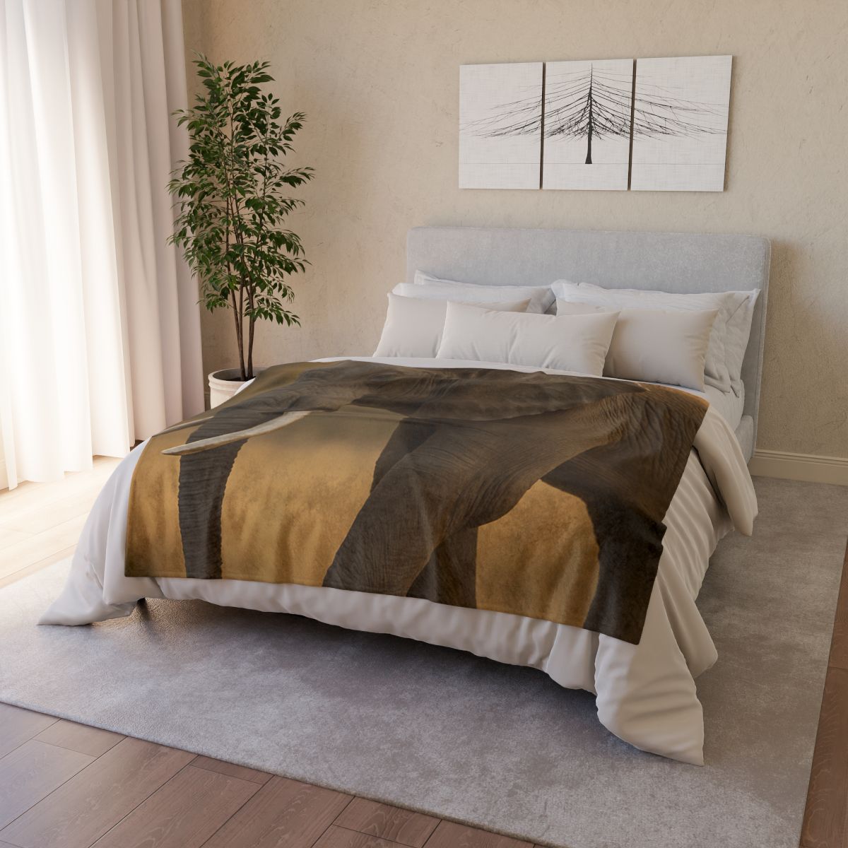 Savannah Sentinel Elephant warm winter blankets