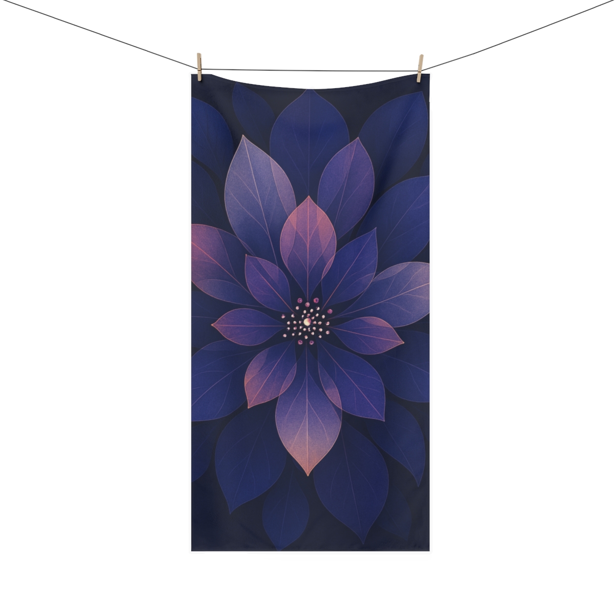 Petal Prism Overlap comfortable face towels