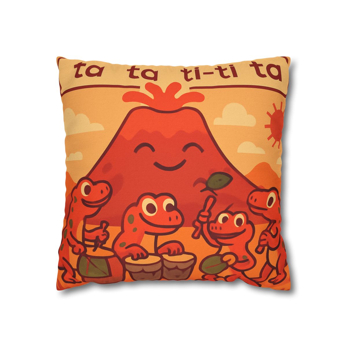 Volcano Drum Band Of The Rhythm Lizards designer print pillow cases