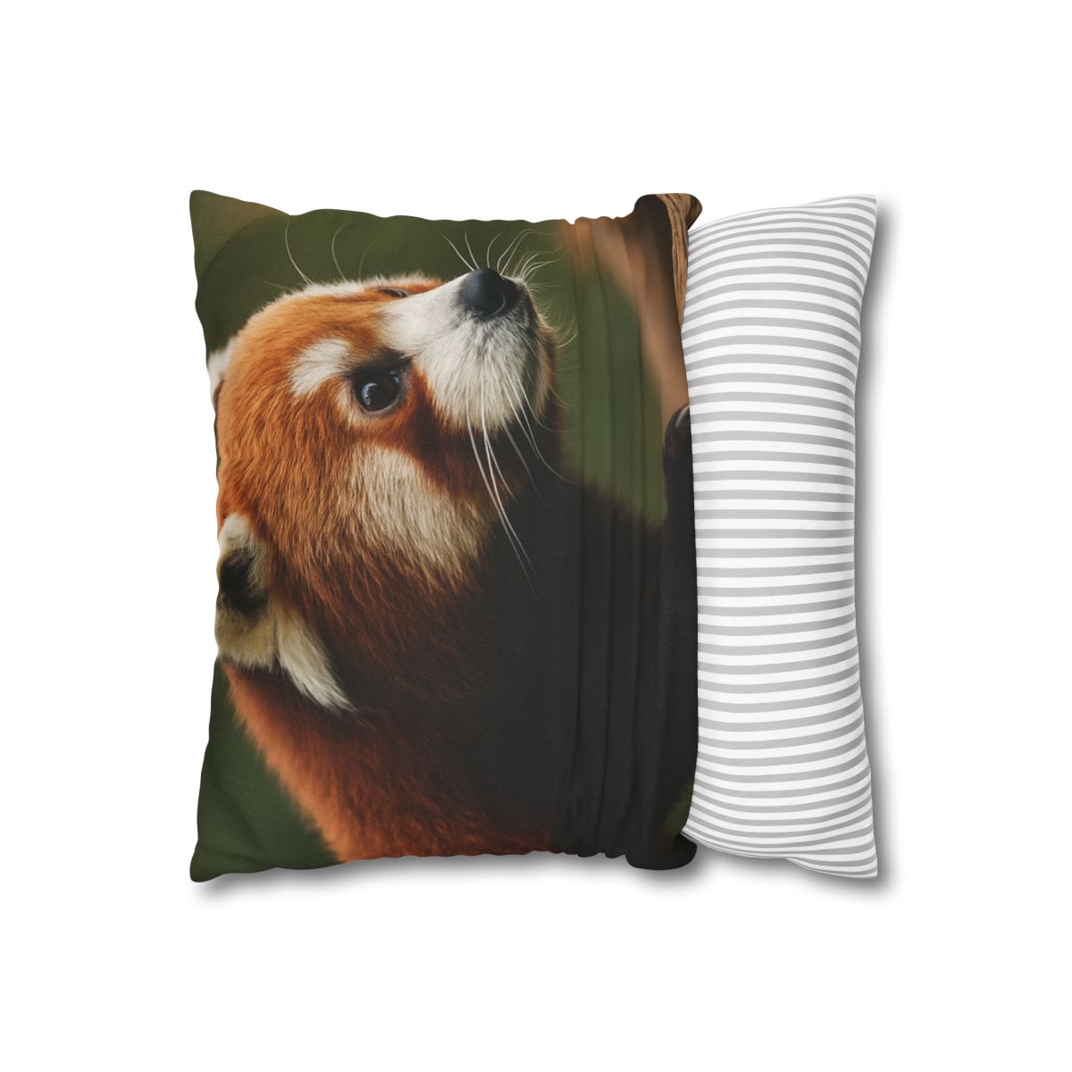 Bamboo Climber Red Panda trendy patterned pillow cases