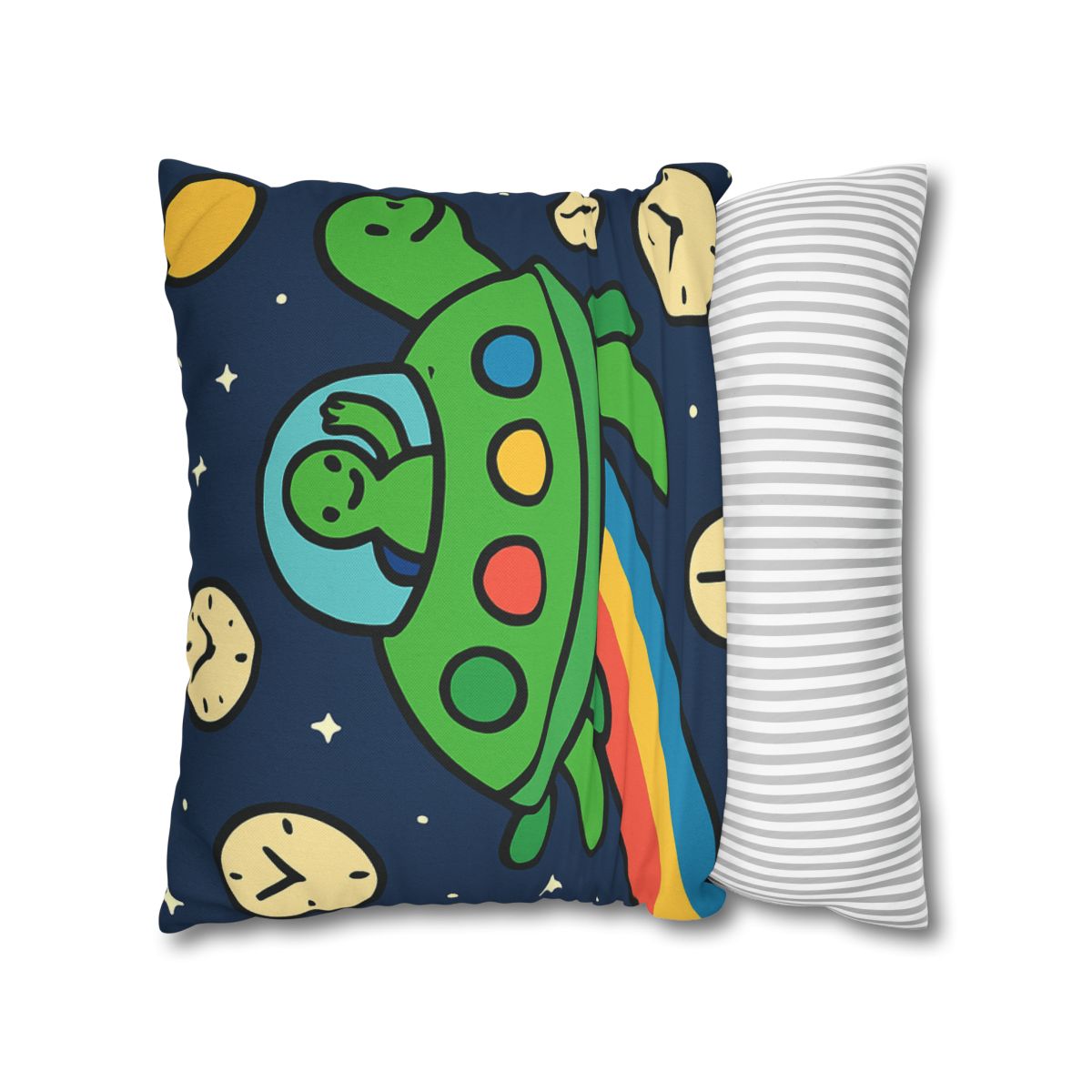 Time Traveling Turtle Spaceship stylish decorative pillowcases