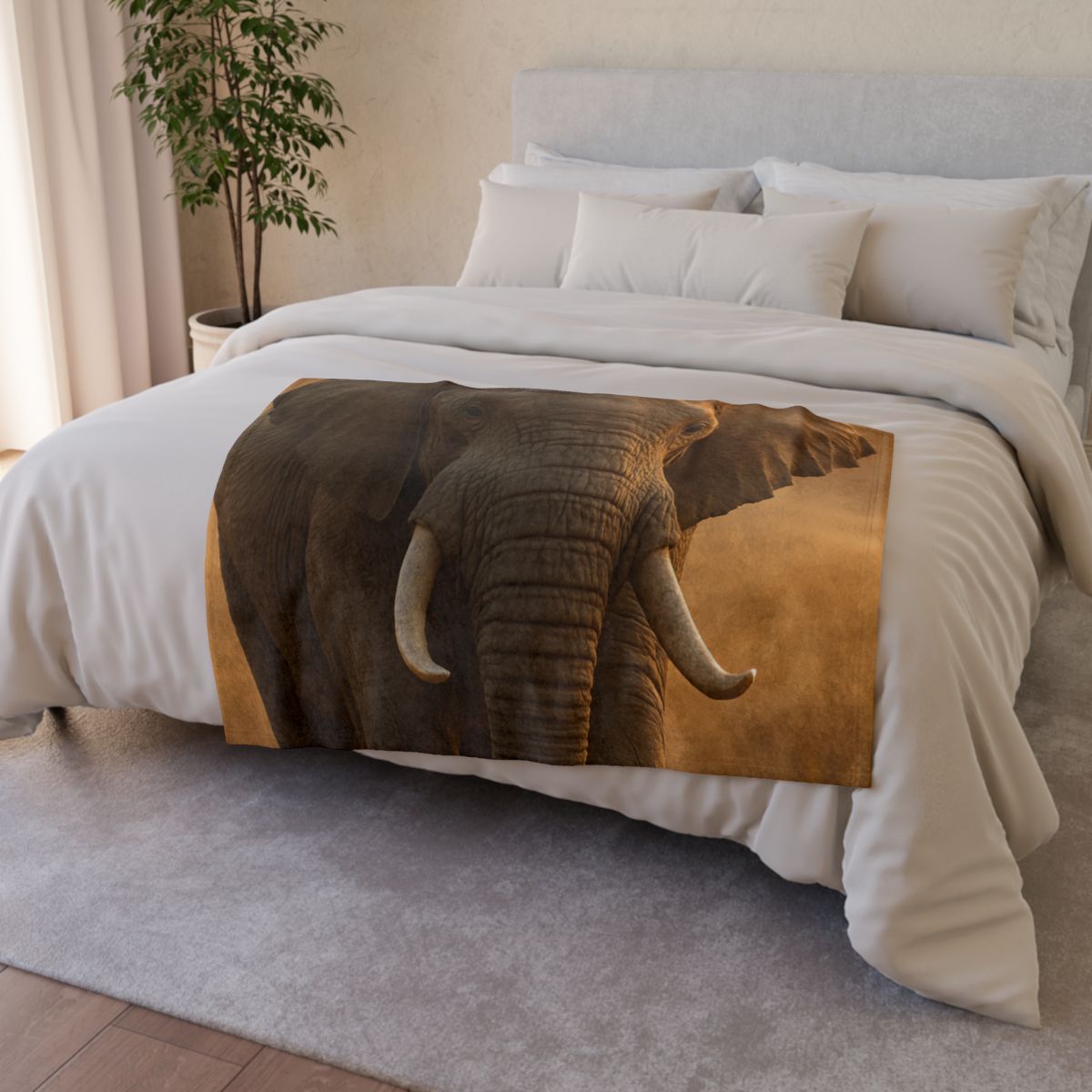 Savannah Sentinel Elephant warm winter blankets