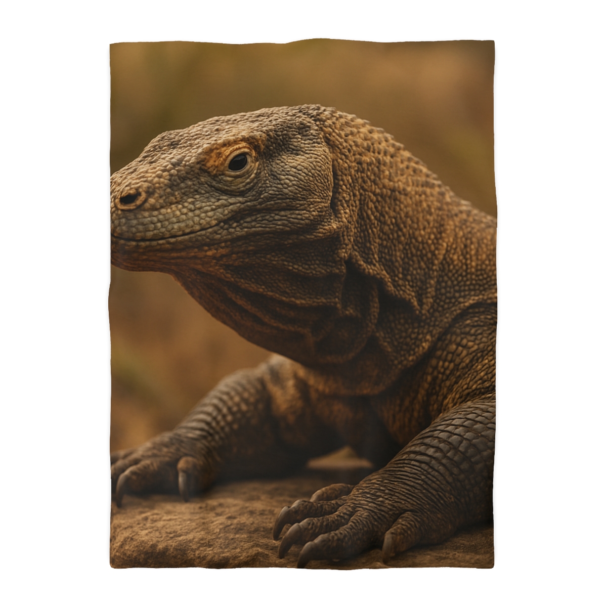 Ancient Scale Komodo Dragon unique patterned duvets