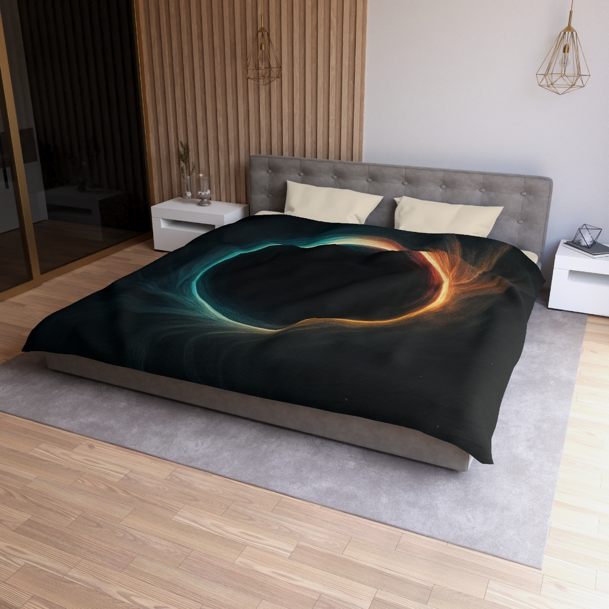 Prismatic Event Horizon Bloom personalized bedding duvets