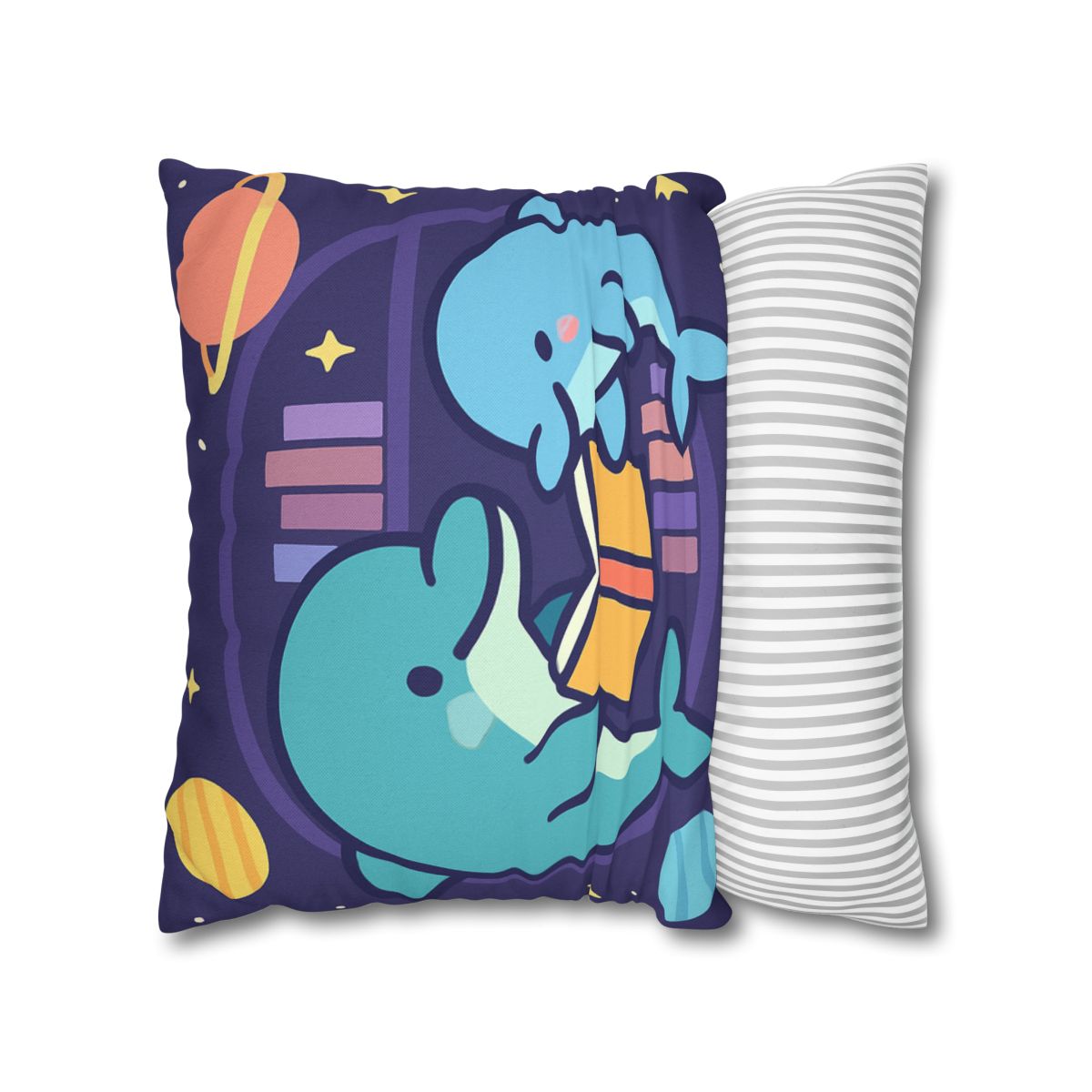 Nebula Library Dolphins comfortable bedding pillow covers