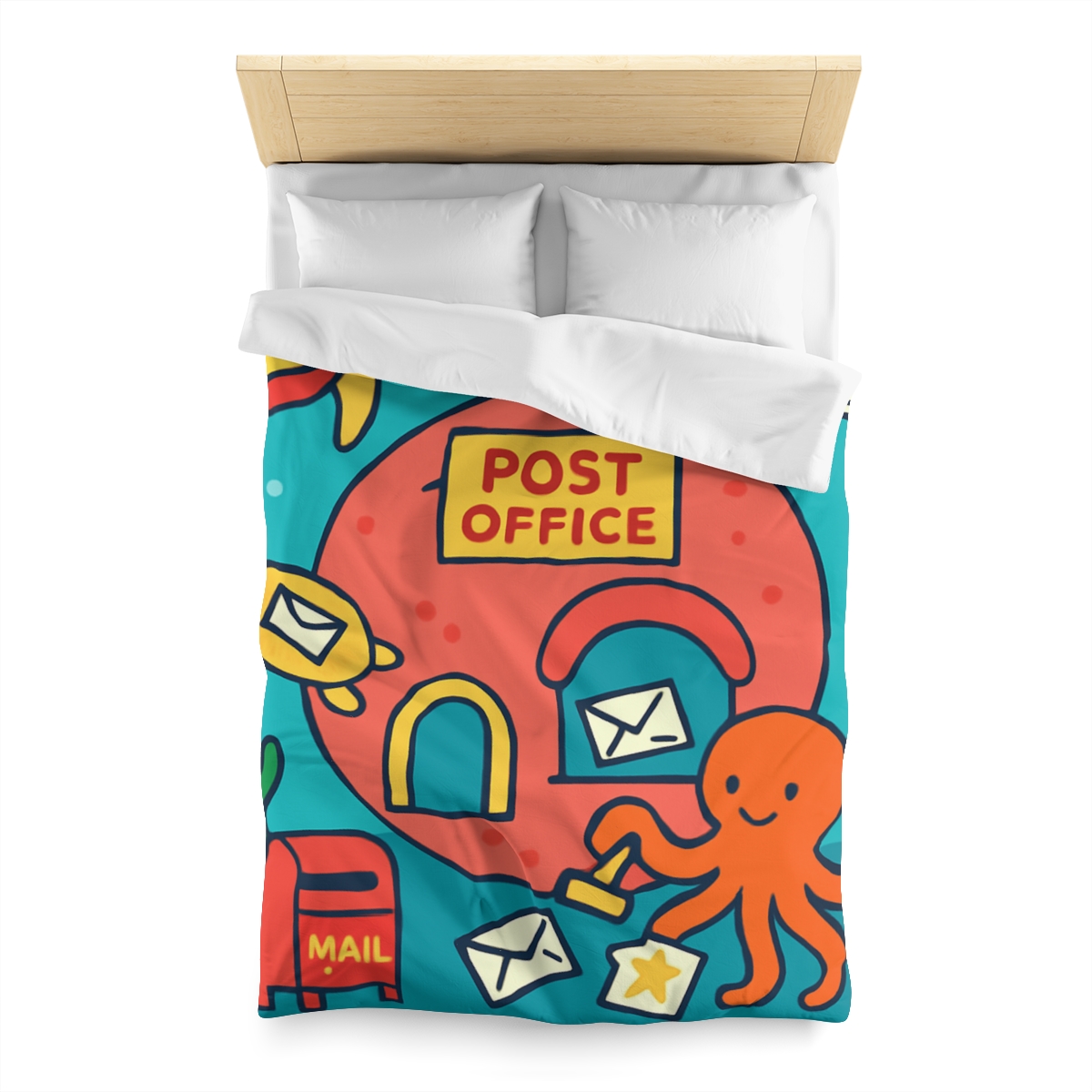 Coral Reef Planet Post Office soft comforter duvets