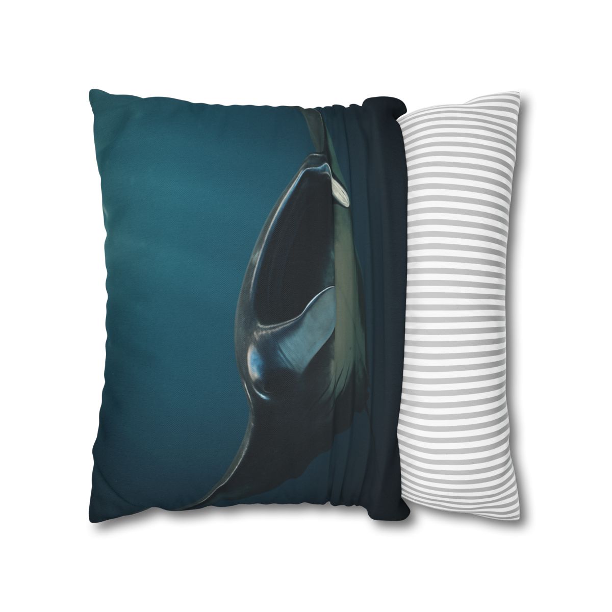 Starlit Glide Manta Ray soft cotton pillow cases