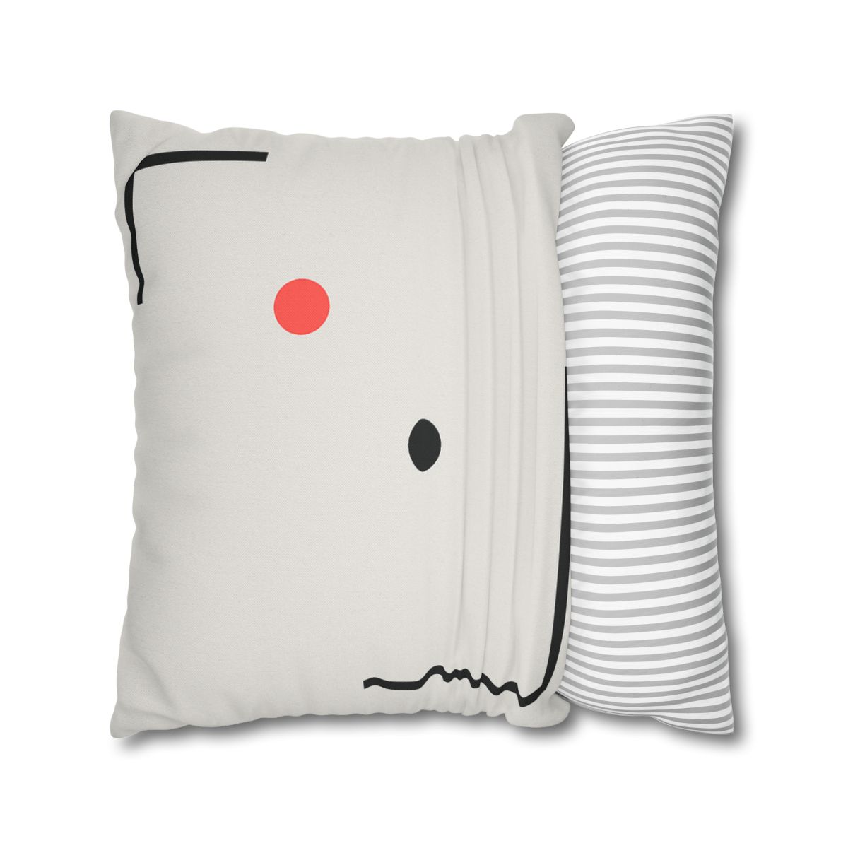 Nested Corner Frames With Two Dots trendy patterned pillow cases