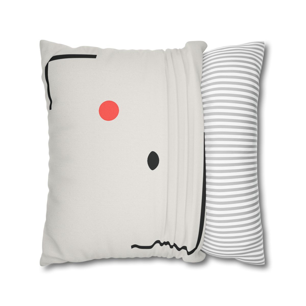 Nested Corner Frames With Two Dots trendy patterned pillow cases