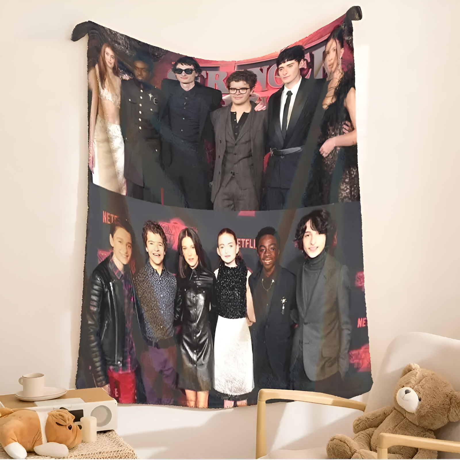 Stranger Things Season 5 Blanket Wrap Up the Final Battle – Stranger Things 5 Blanket, Where Courage Meets Comfort Super Soft Flannel Fleece,Christmas and Halloween Gifts Lightweight Cozy Plush for Sofa Couch Bed Travel.