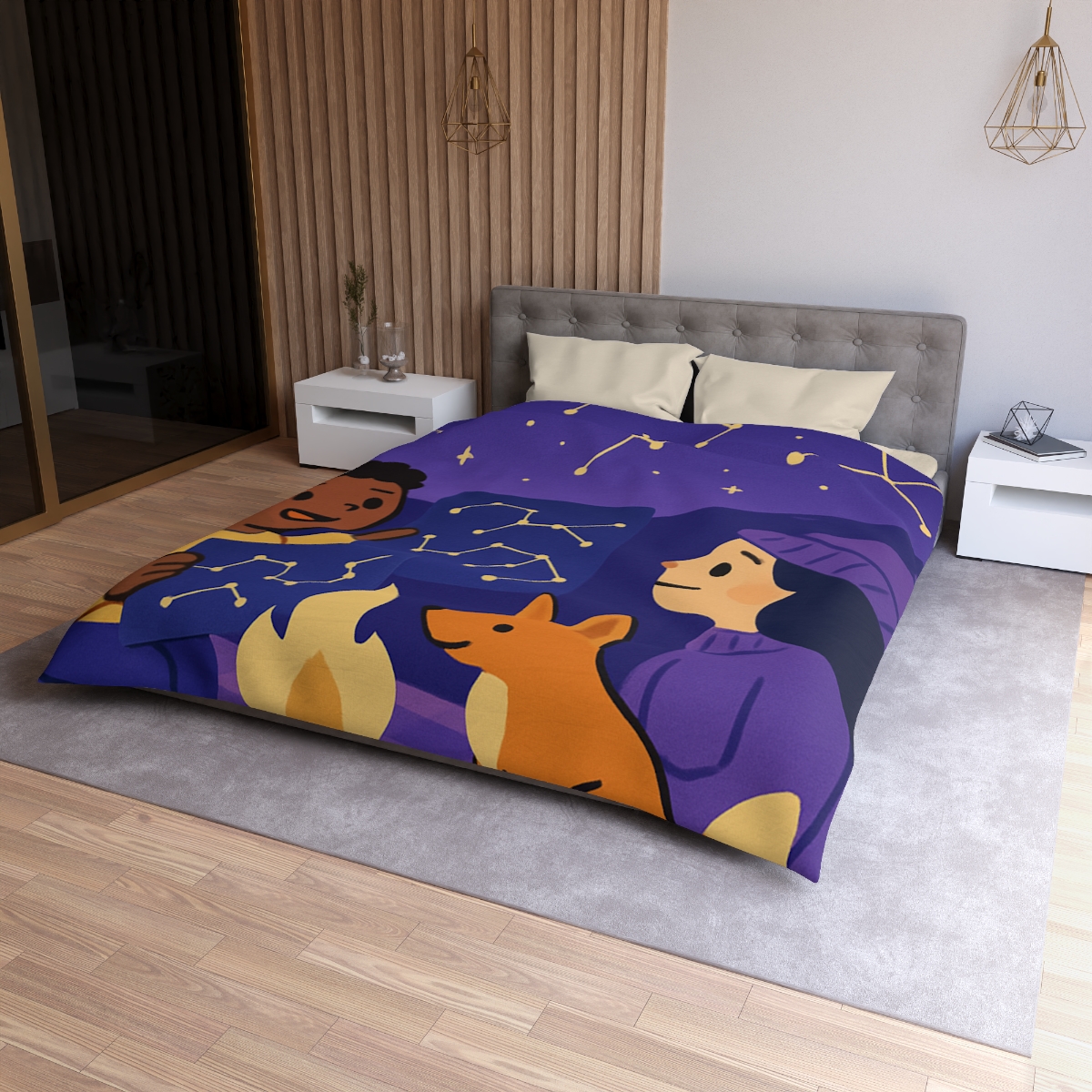 Constellation Camping soft comforter duvets