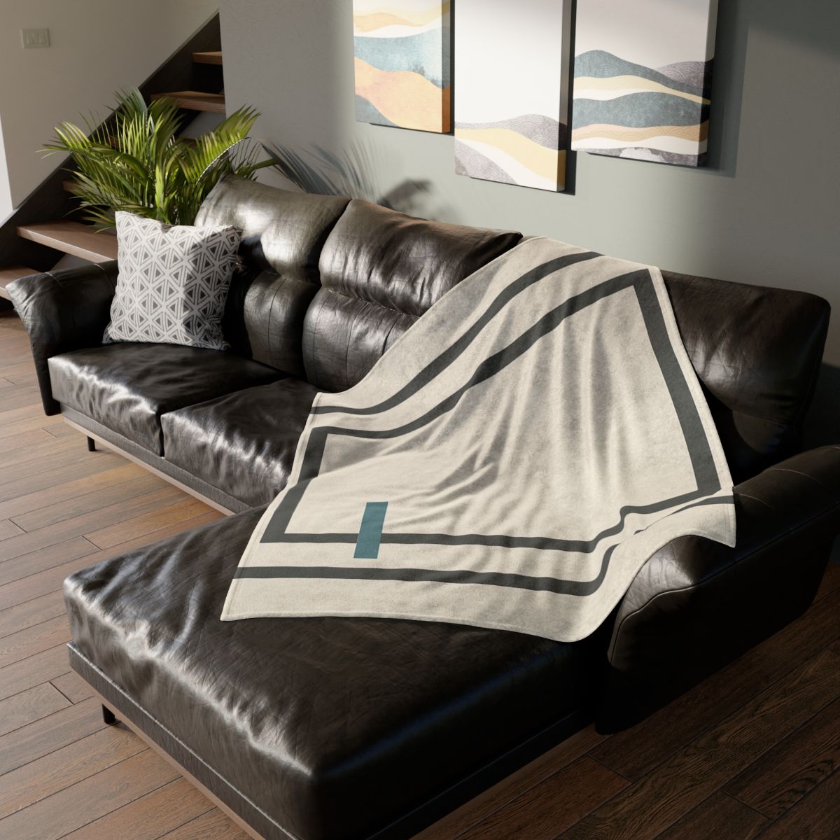 Layered Window Trio decorative home blankets