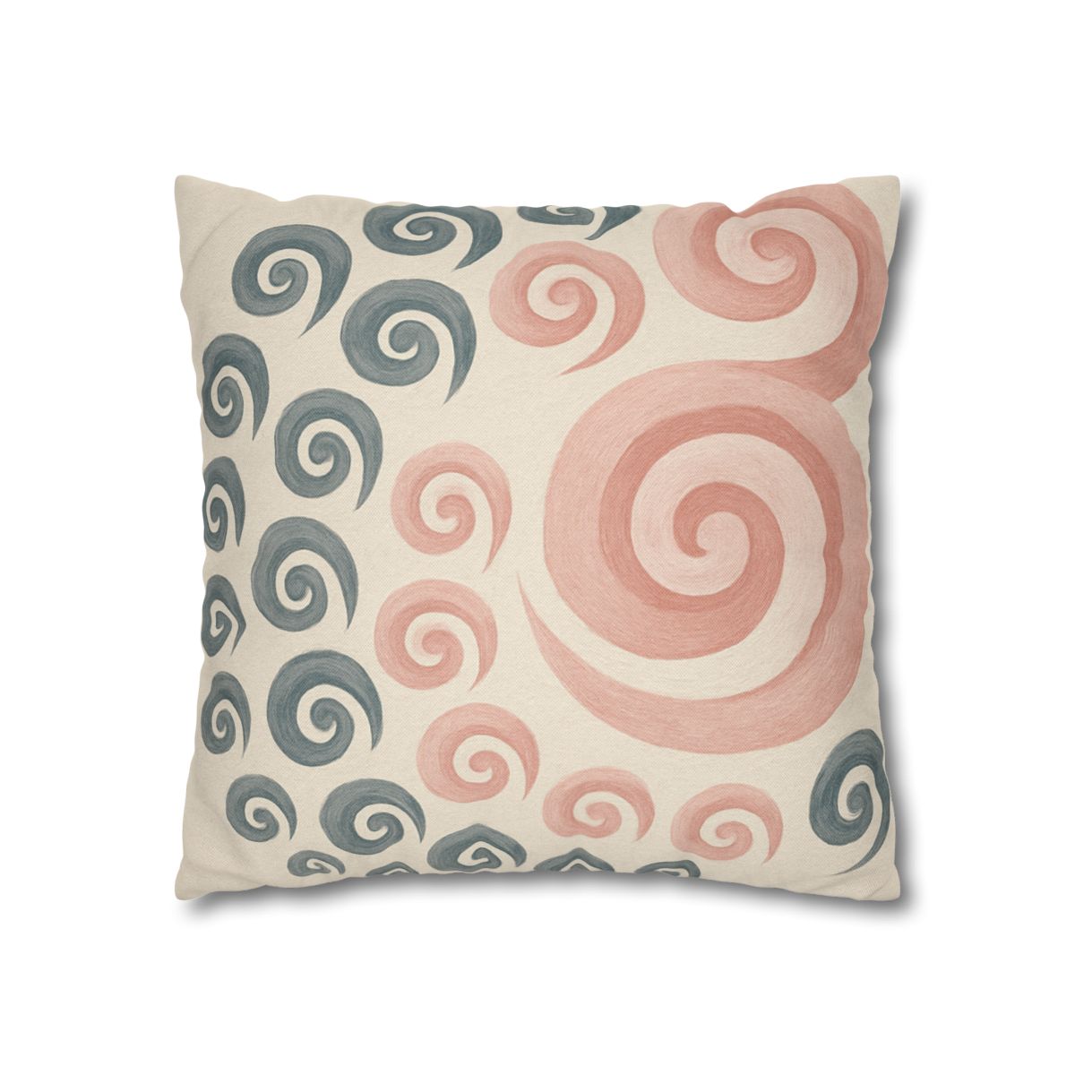 Curling Bud Spiral designer print pillow cases