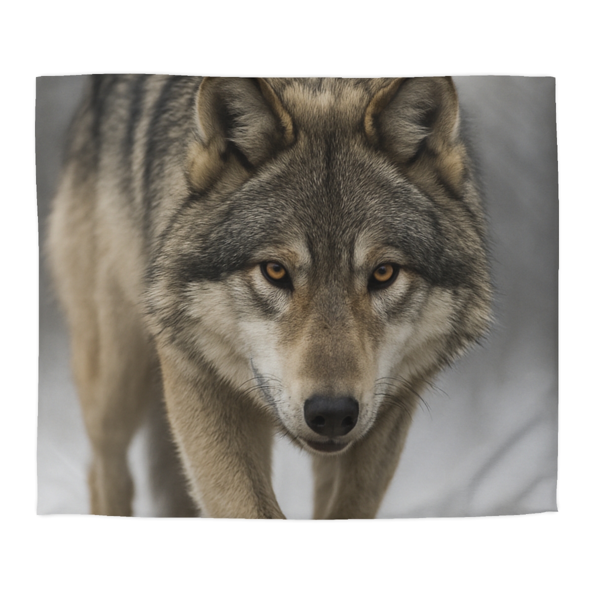 Silver Hush Gray Wolf unique patterned duvets