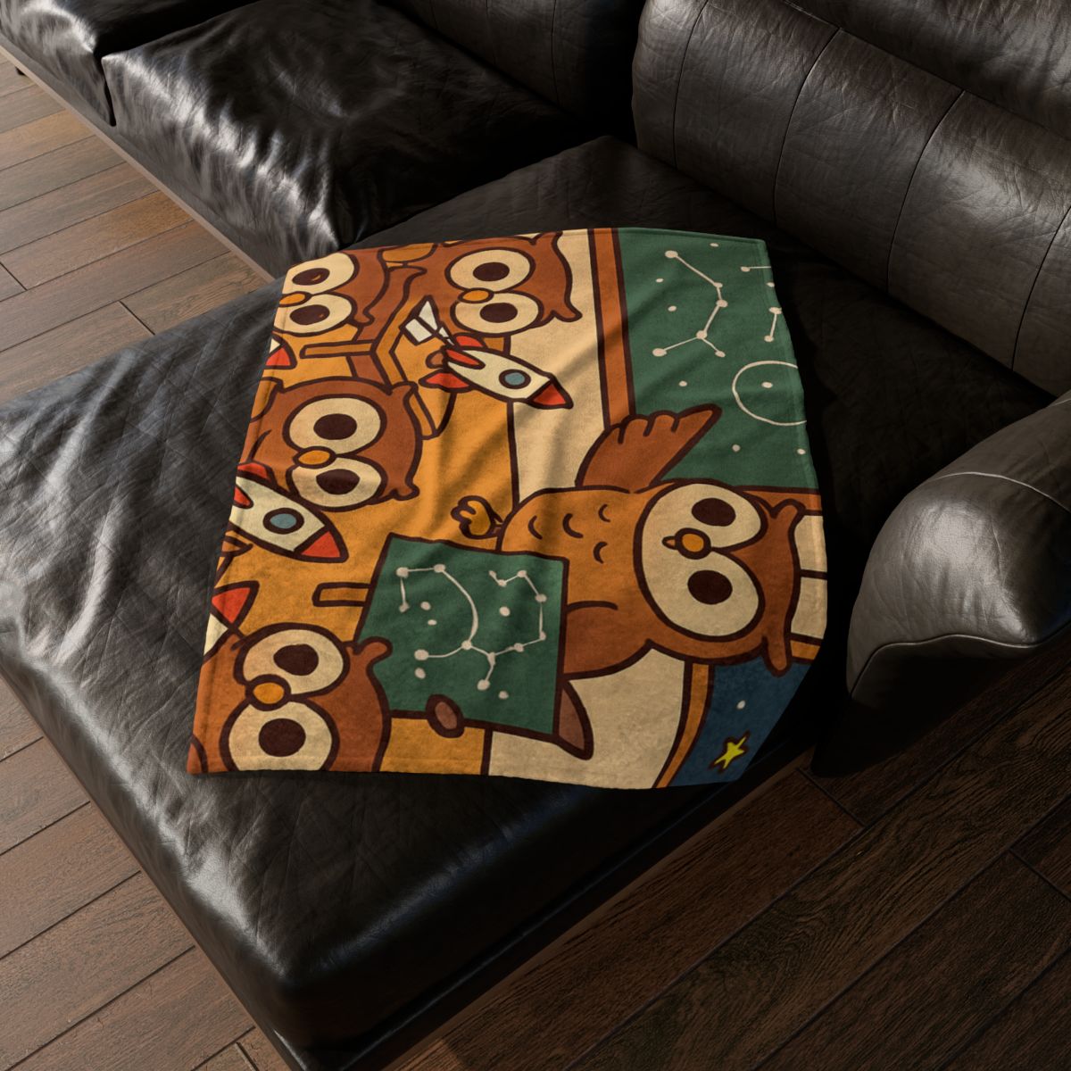Rocket School Of Owls warm winter blankets