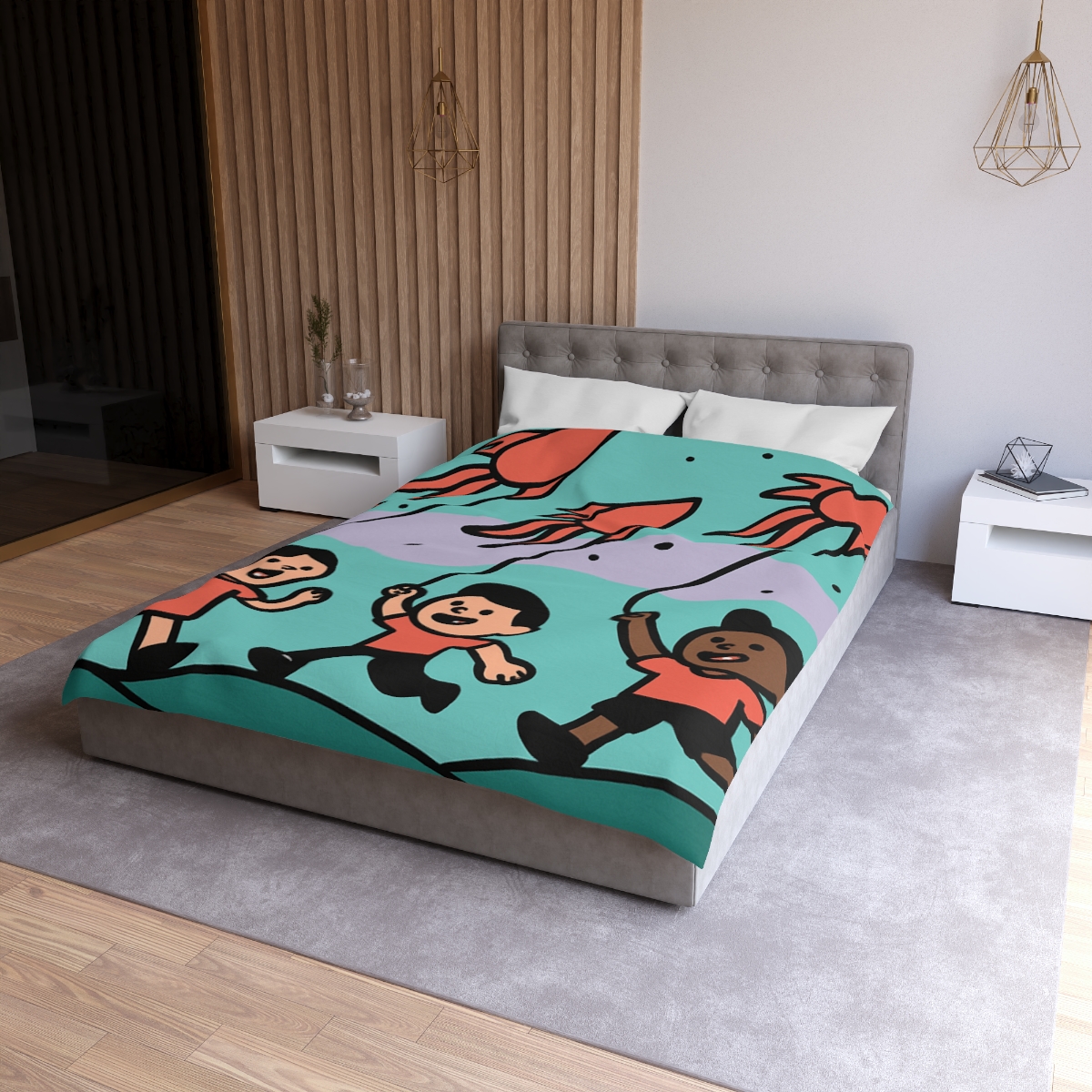 Nebula Kite Race custom duvets