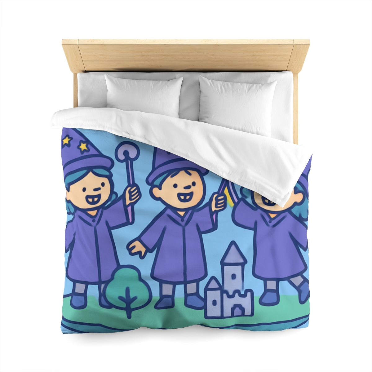 Math Wizards Floating Island soft comforter duvets