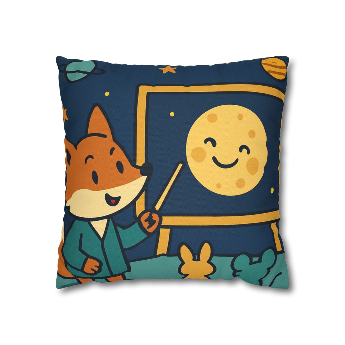 Stargazing Fox And Moon Classroom stylish decorative pillowcases